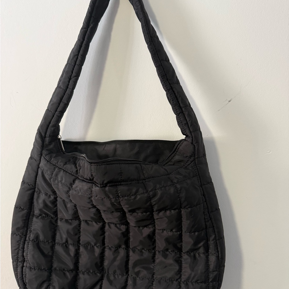 Black Quilted Shoulder Bag